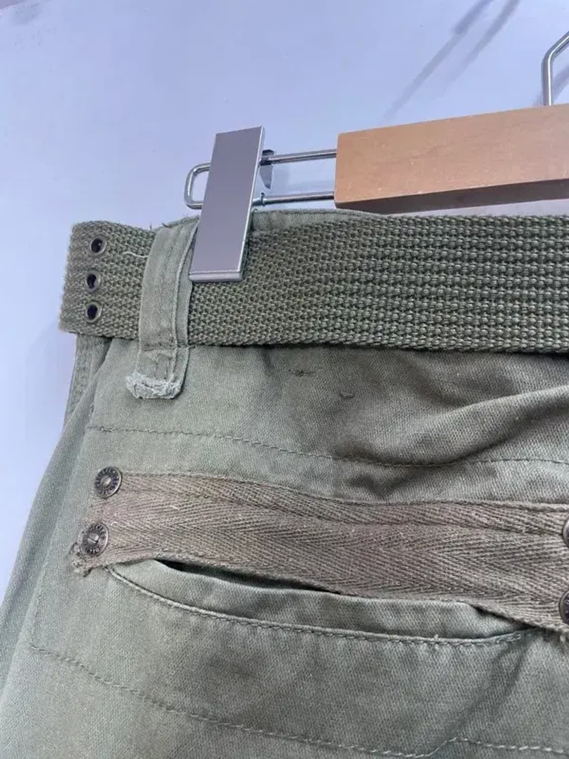 36 빈티지 밀리터리룩 Decibel 피그먼트 카고팬츠 카키 상품이미지10