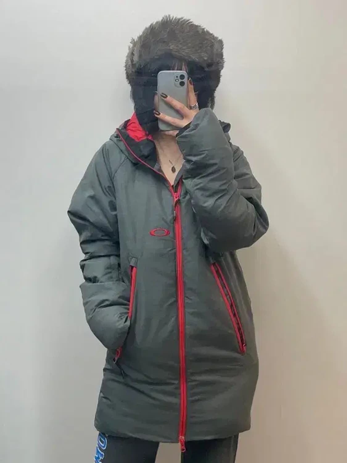 스몰 오클리 슬림핏 스키 보드복 덕다운 패딩 자켓 상품이미지1