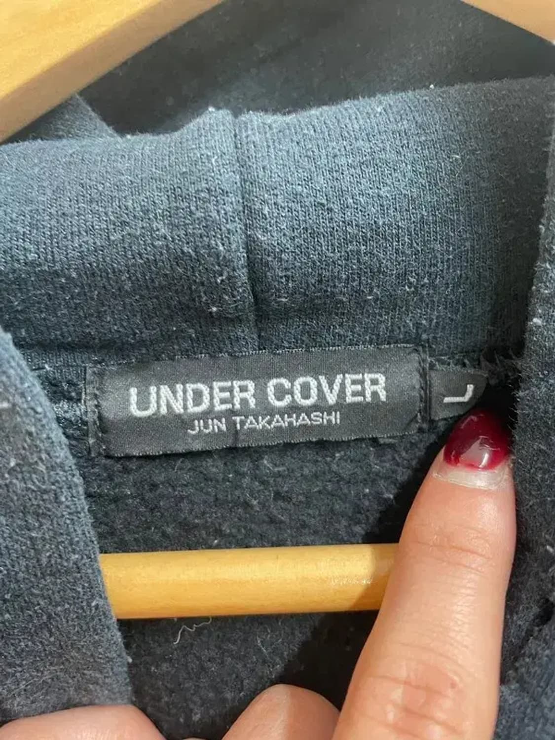 라지 언더커버 더 스페이스 널스 후디 블랙 상품이미지6