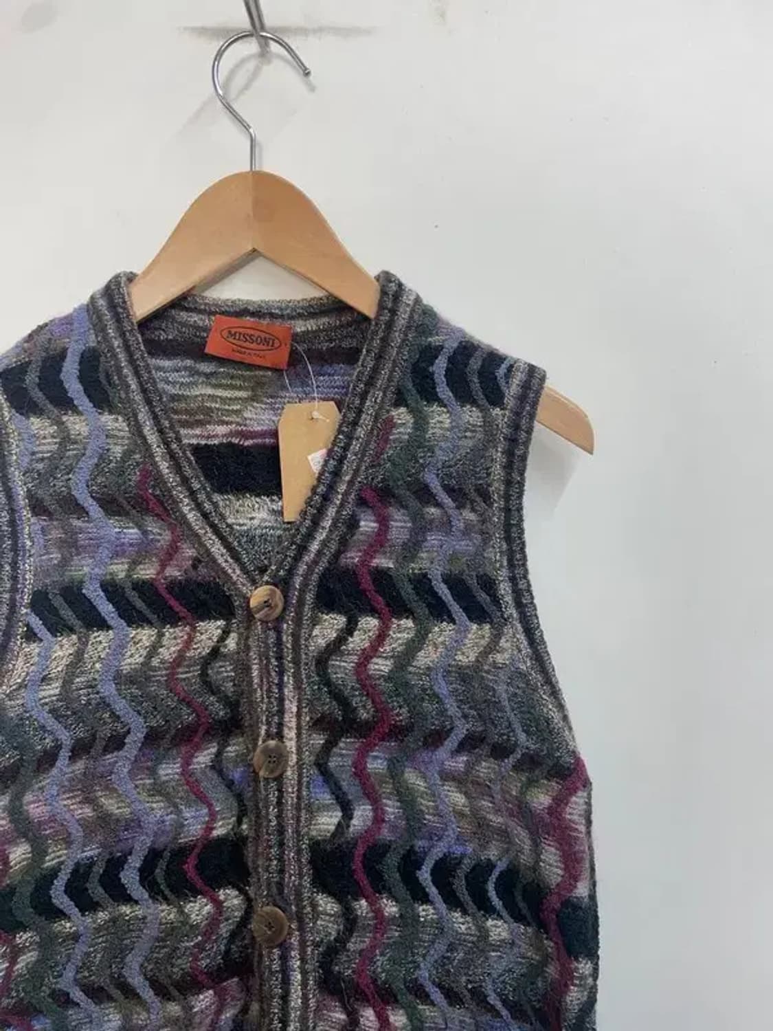 90s 미쏘니 패턴 여자 니트 조끼 베스트 상품이미지4