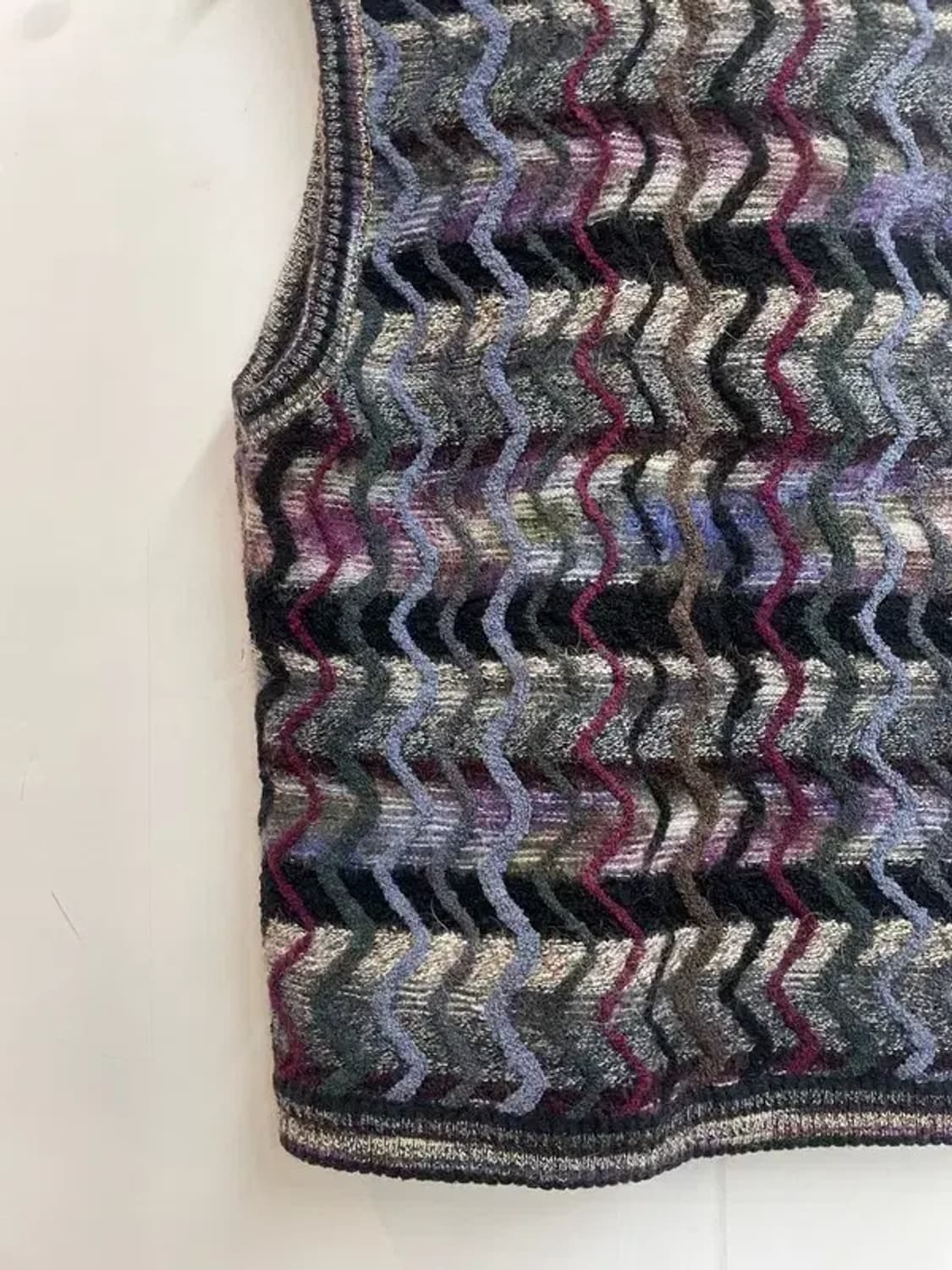 90s 미쏘니 패턴 여자 니트 조끼 베스트 상품이미지8