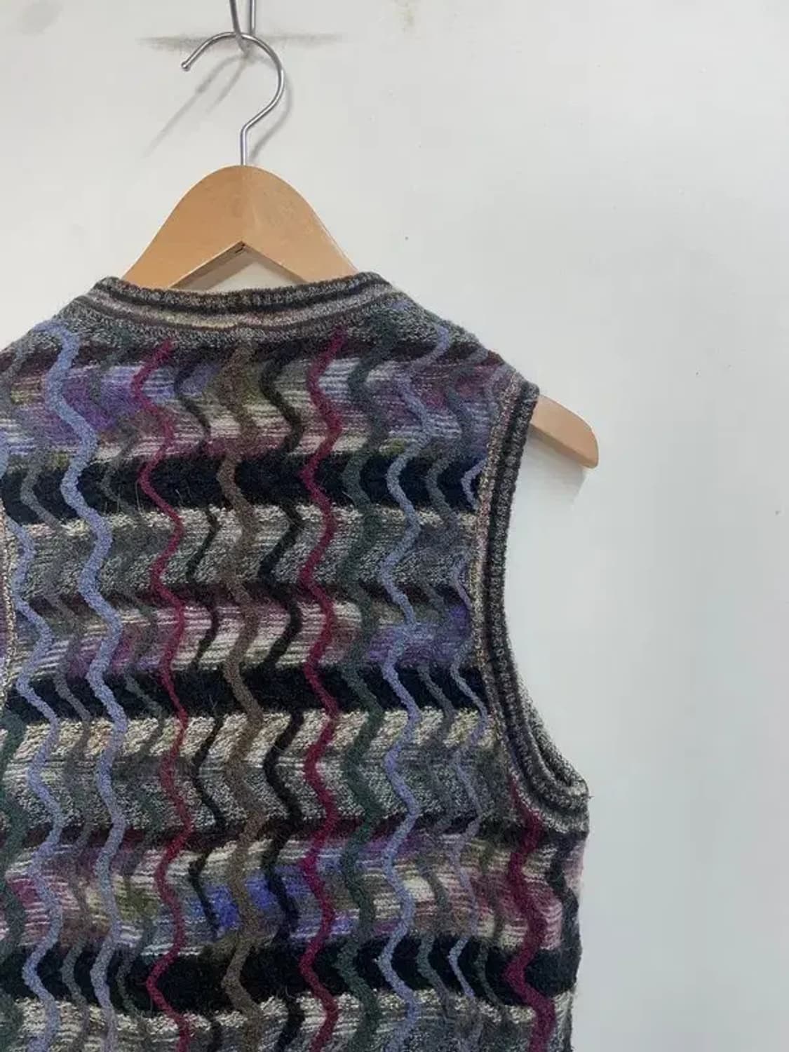 90s 미쏘니 패턴 여자 니트 조끼 베스트 상품이미지9