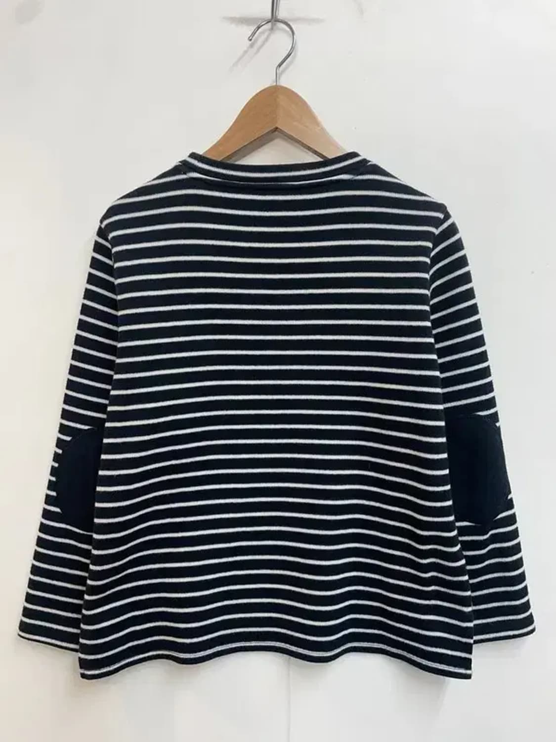 미디움 벤시몽 스트라이프 오버핏 긴팔티셔츠 상품이미지7