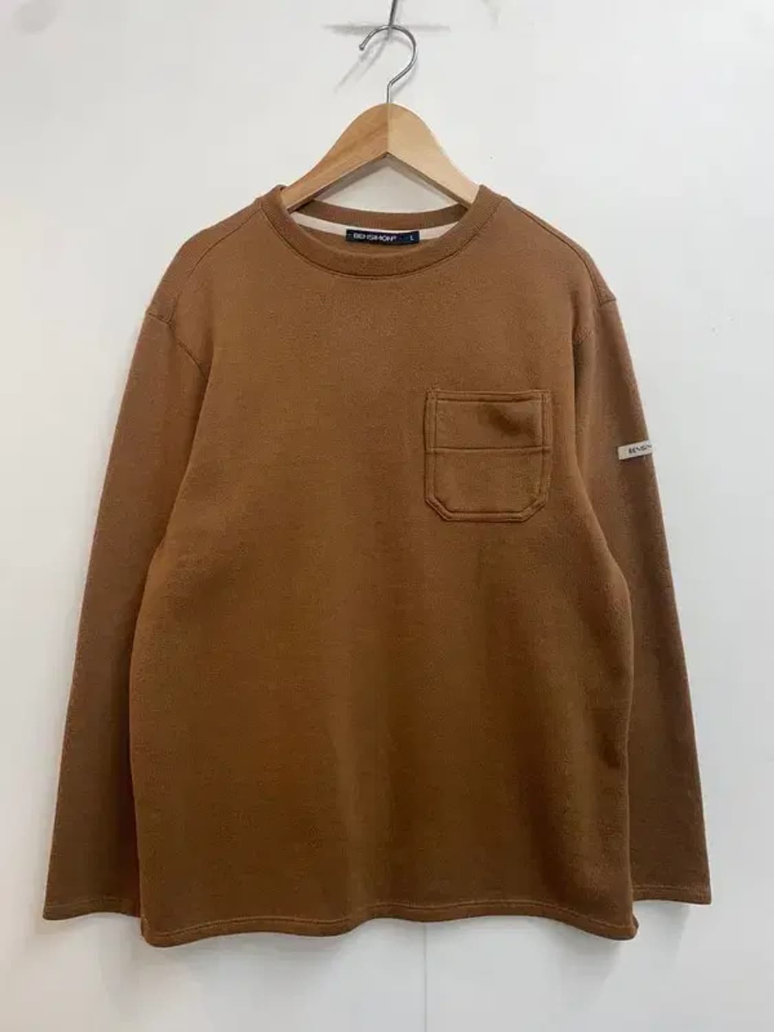 라지 벤시몽 긴팔 티셔츠 브라운 상품이미지2