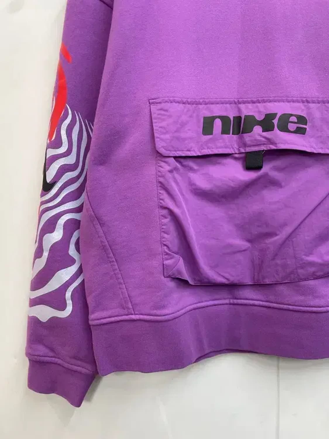 스몰 나이키 아노락 퍼플 오버핏 맨투맨 티셔츠 상품이미지3
