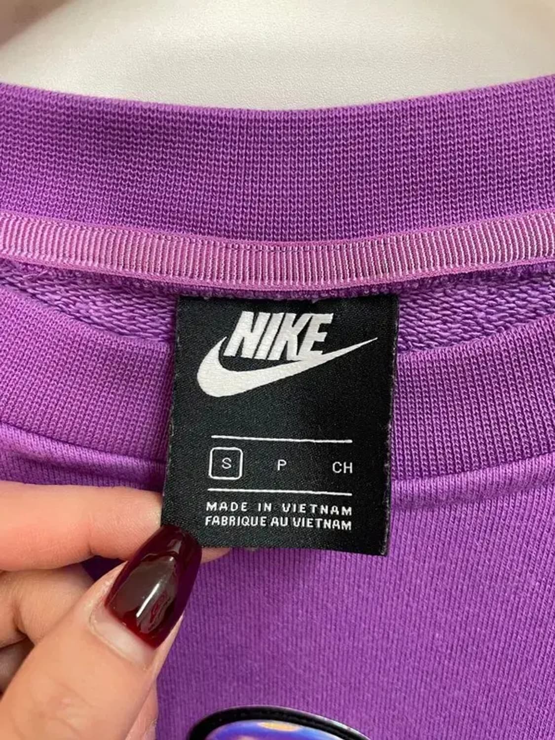 스몰 나이키 아노락 퍼플 오버핏 맨투맨 티셔츠 상품이미지5