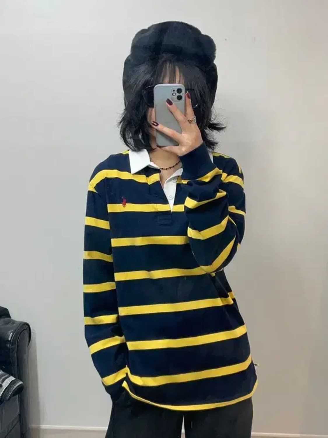 XL18-20 폴로랄프로렌 꿀벌 긴팔 카라티셔츠 상품이미지1