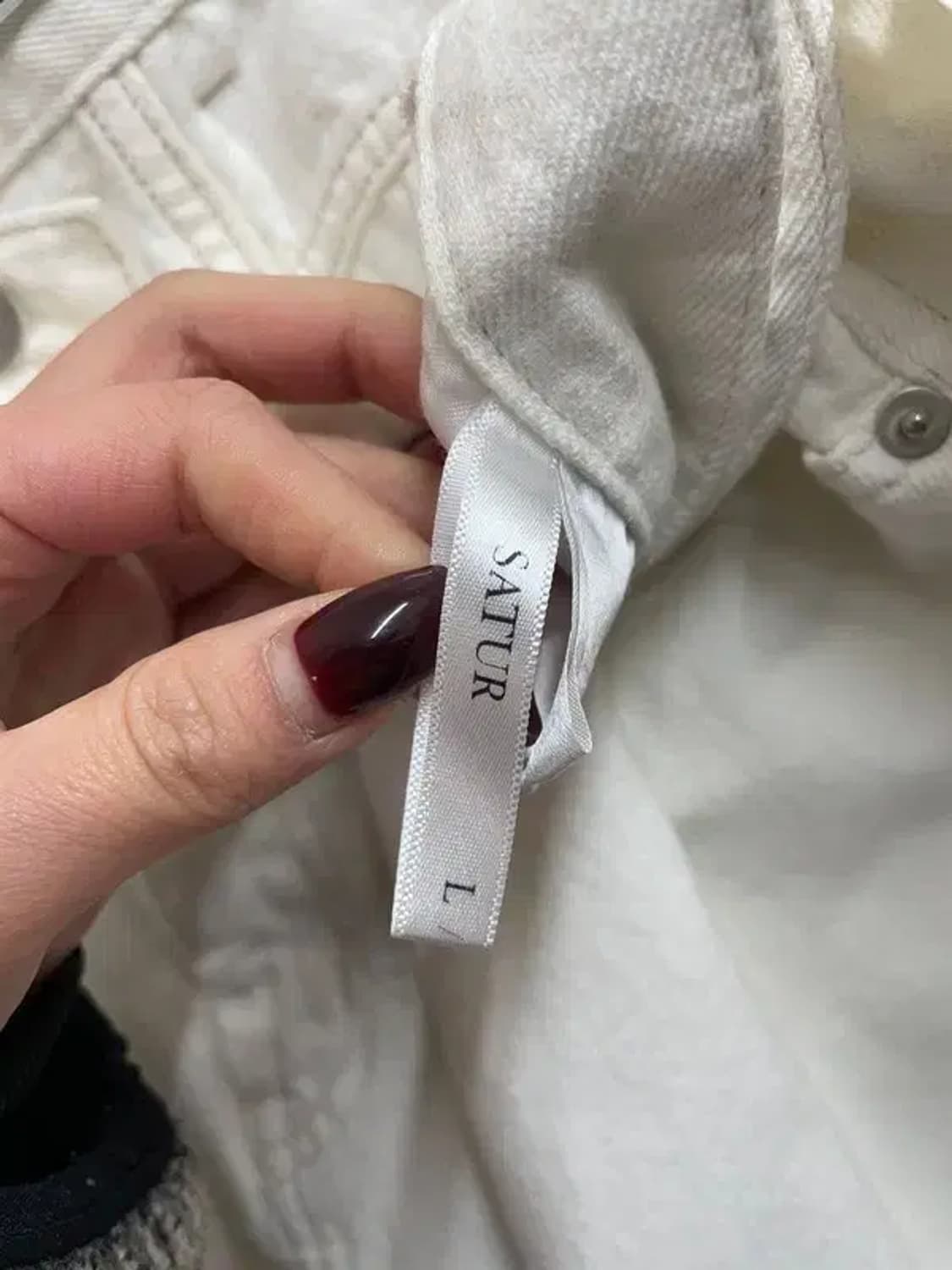 라지 세터 와이드 벨티드 팬츠 크림 상품이미지7