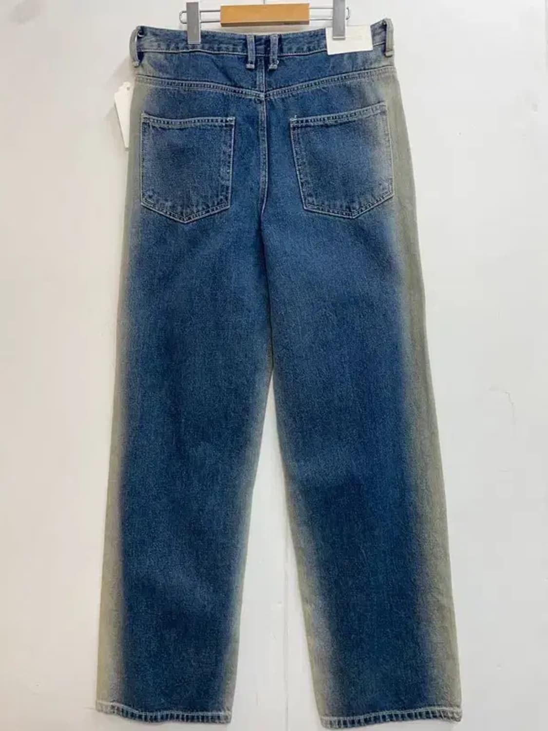 라지 슈퍼서브 브로큰 워싱 데님 팬츠 다크 블루 상품이미지7