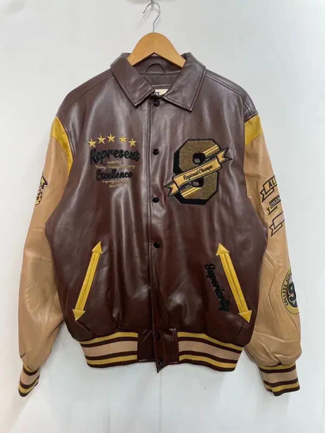 라지 스모크라이즈 바시티 점퍼 자켓 b그레이드 상품이미지2