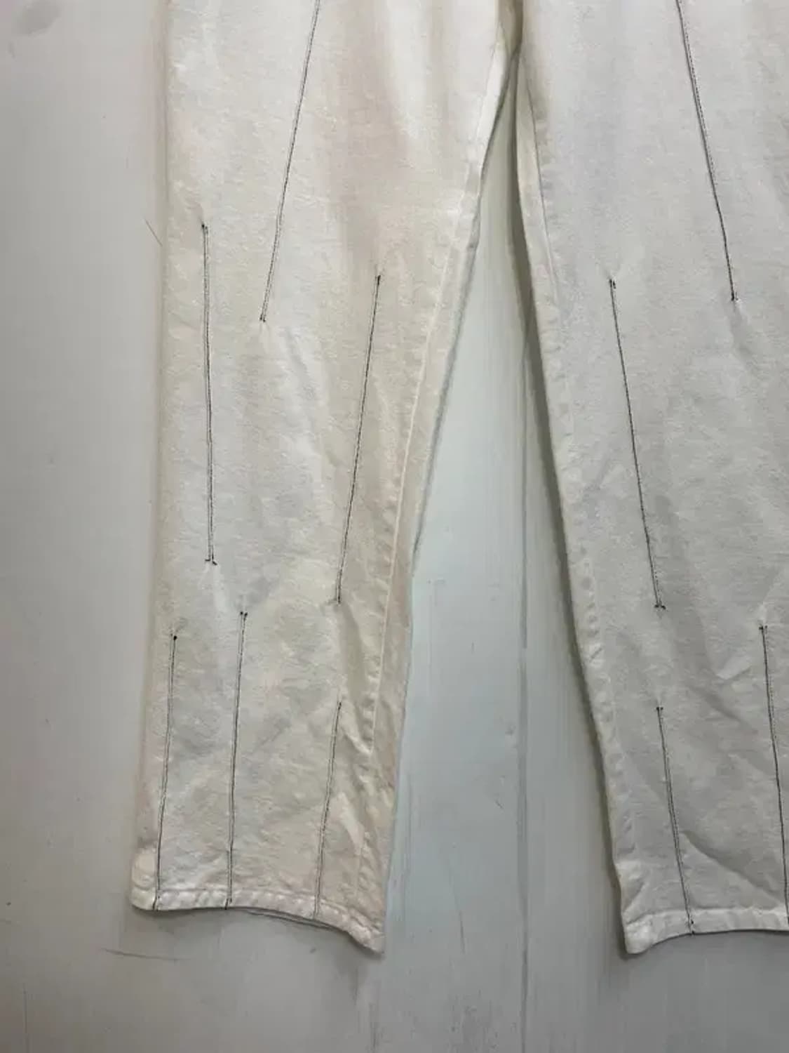 3 own 오운 스티치 와이드핏 팬츠 화이트크림 상품이미지3