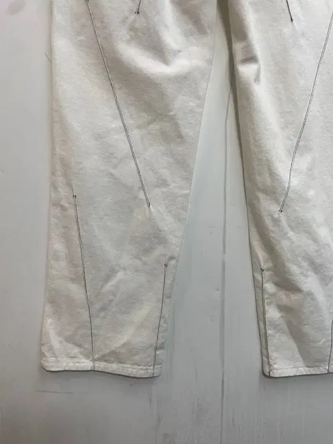 3 own 오운 스티치 와이드핏 팬츠 화이트크림 상품이미지8