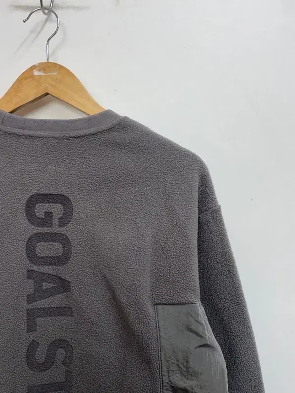 스몰 골스튜디오 나일론 메탈 믹스 플리스 스웨트셔츠 그레이 상품이미지10