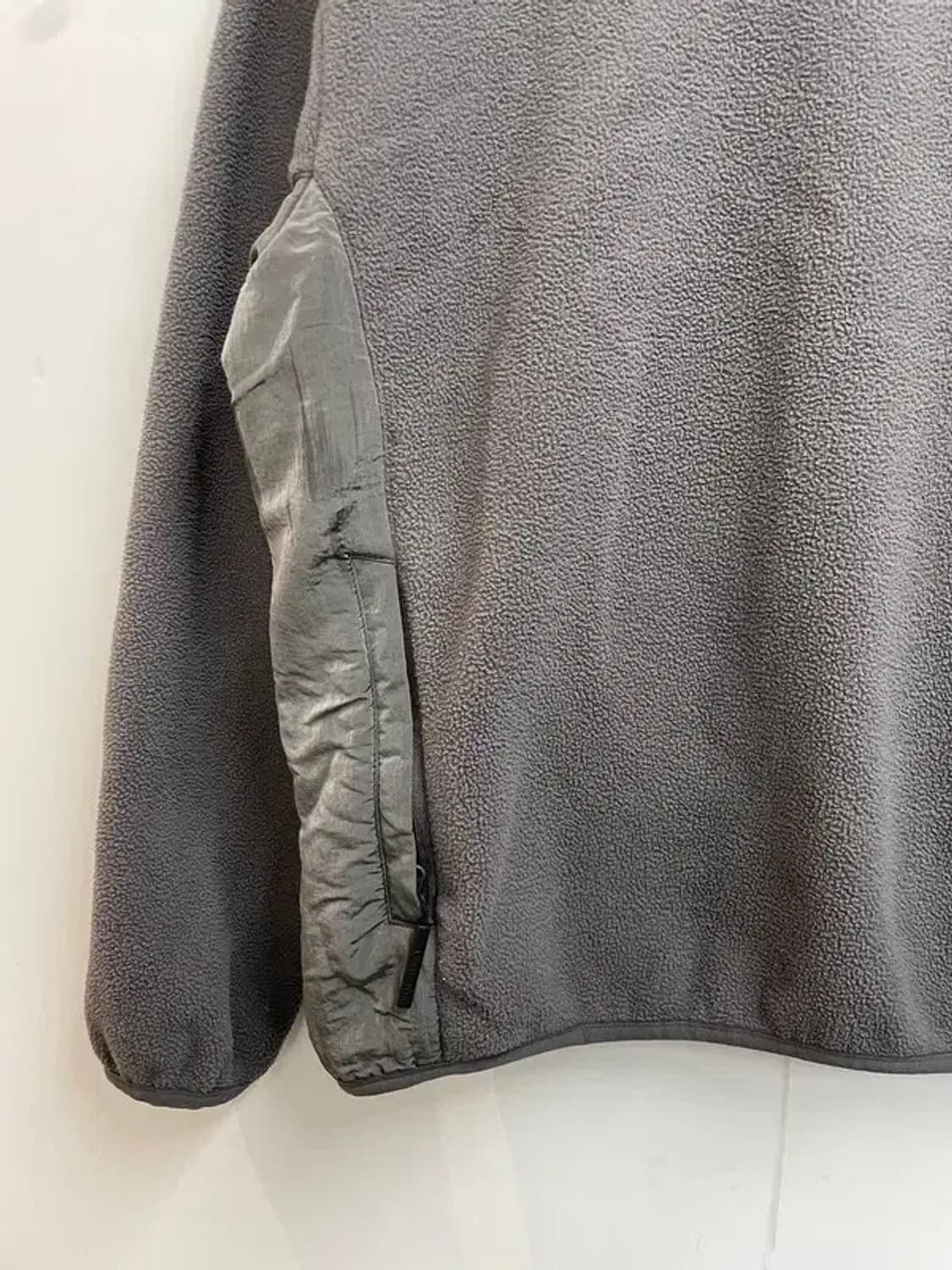 스몰 골스튜디오 나일론 메탈 믹스 플리스 스웨트셔츠 그레이 상품이미지3