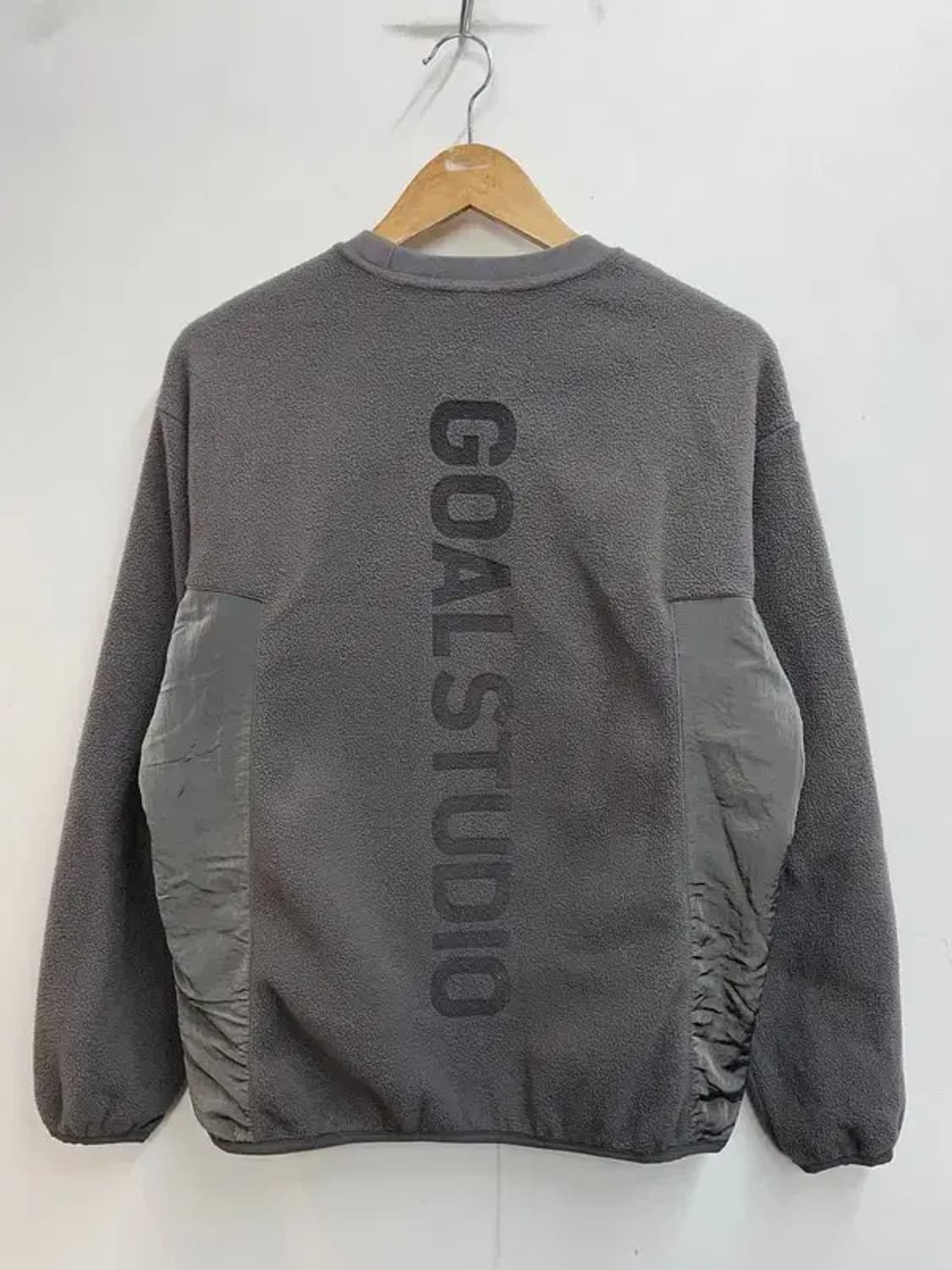 스몰 골스튜디오 나일론 메탈 믹스 플리스 스웨트셔츠 그레이 상품이미지8