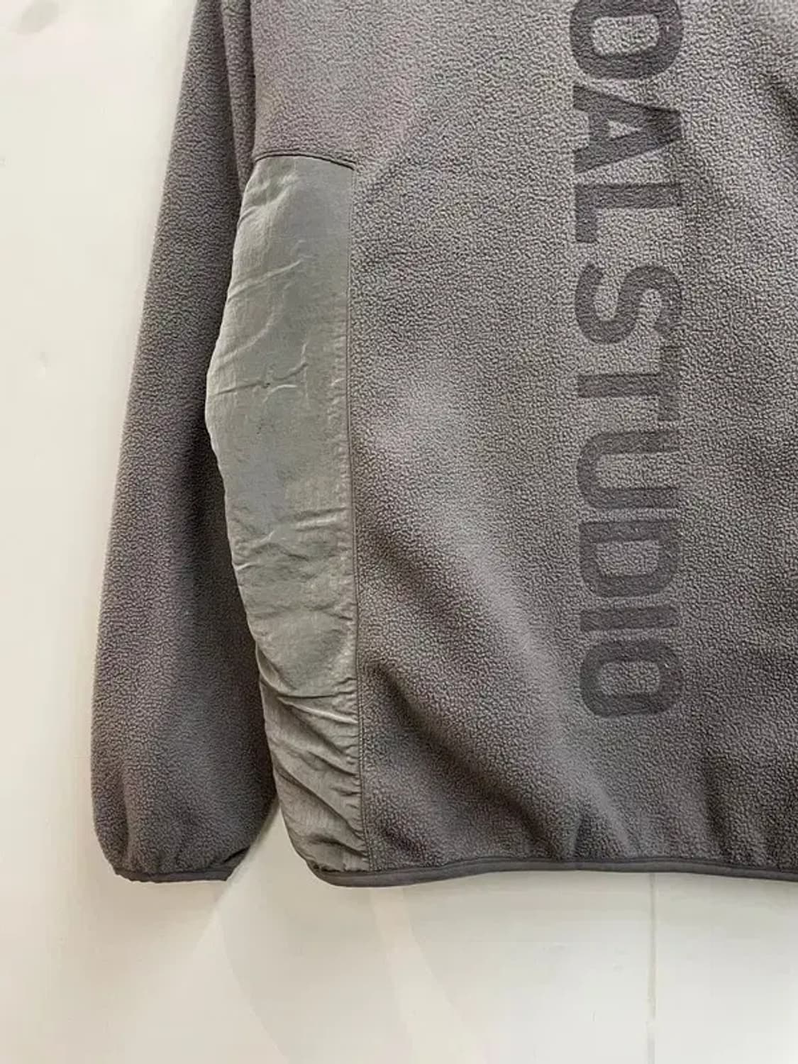 스몰 골스튜디오 나일론 메탈 믹스 플리스 스웨트셔츠 그레이 상품이미지9