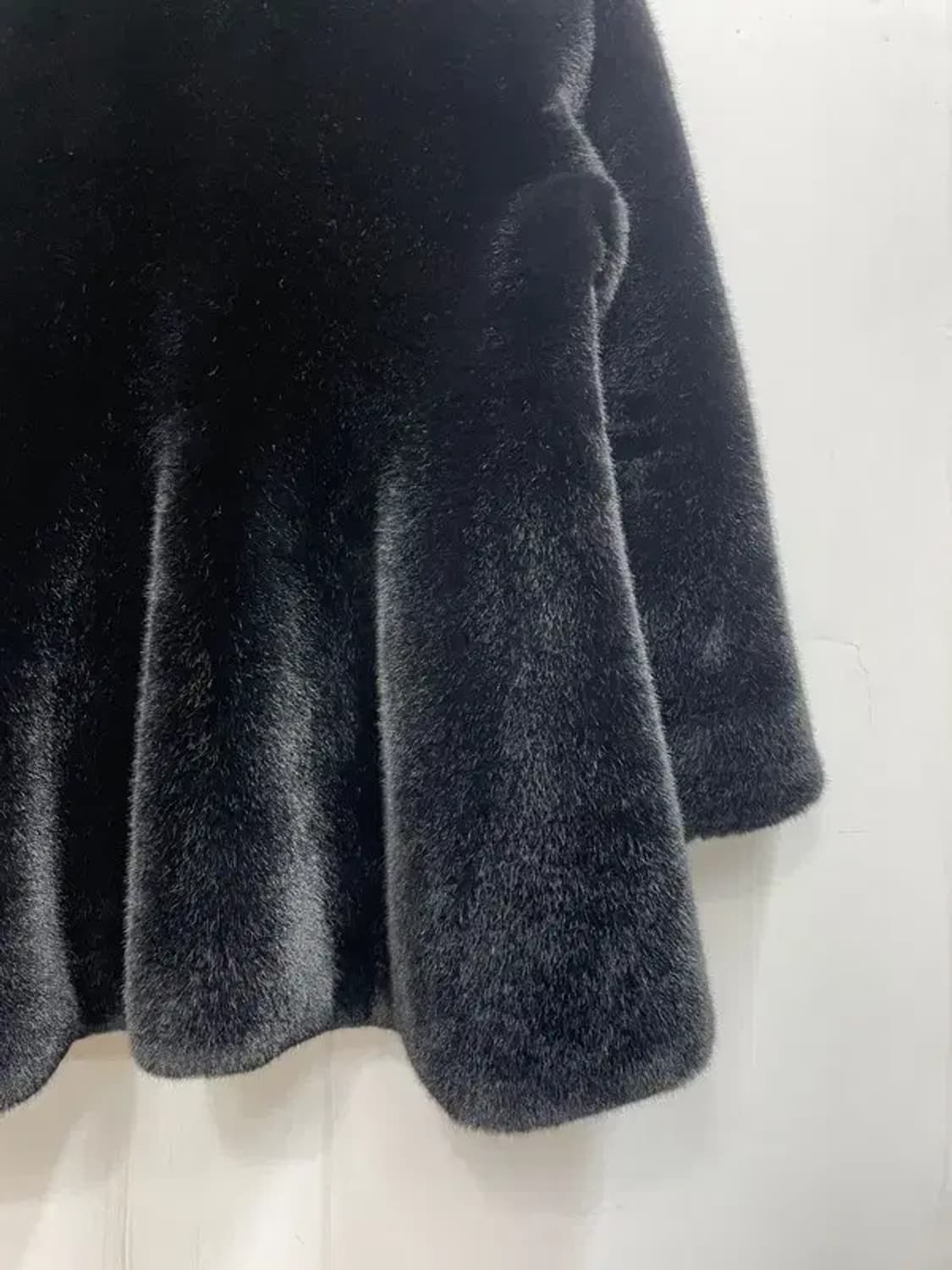 프리 Ba q 여자 인조 퍼 하프 코트 블랙 상품이미지9