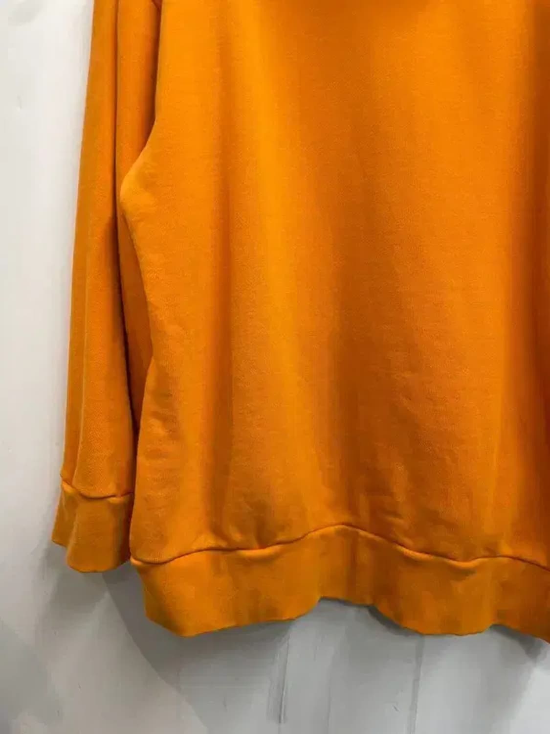 라지 아디다스 파이어버드 트레포일 빅로고 후드 오렌지 상품이미지10