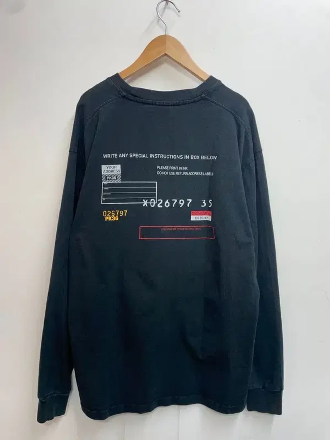 XL 코닥 메일러 긴팔티셔츠 롱슬리브 블랙 상품이미지7