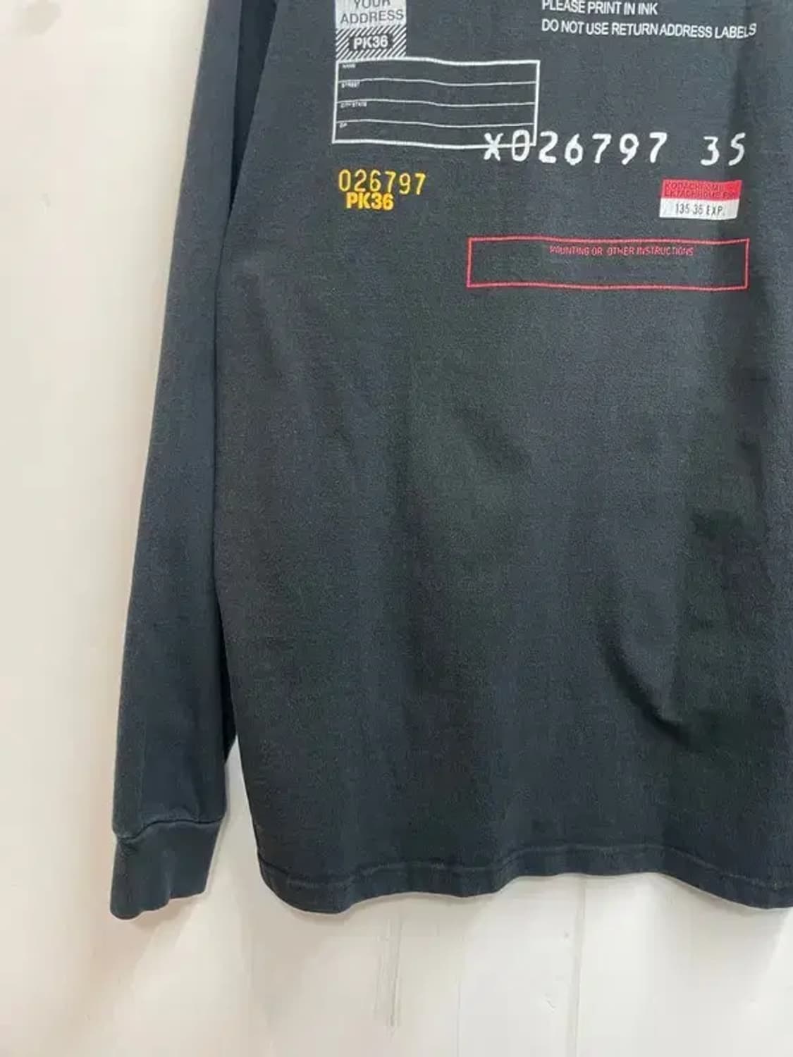 XL 코닥 메일러 긴팔티셔츠 롱슬리브 블랙 상품이미지8