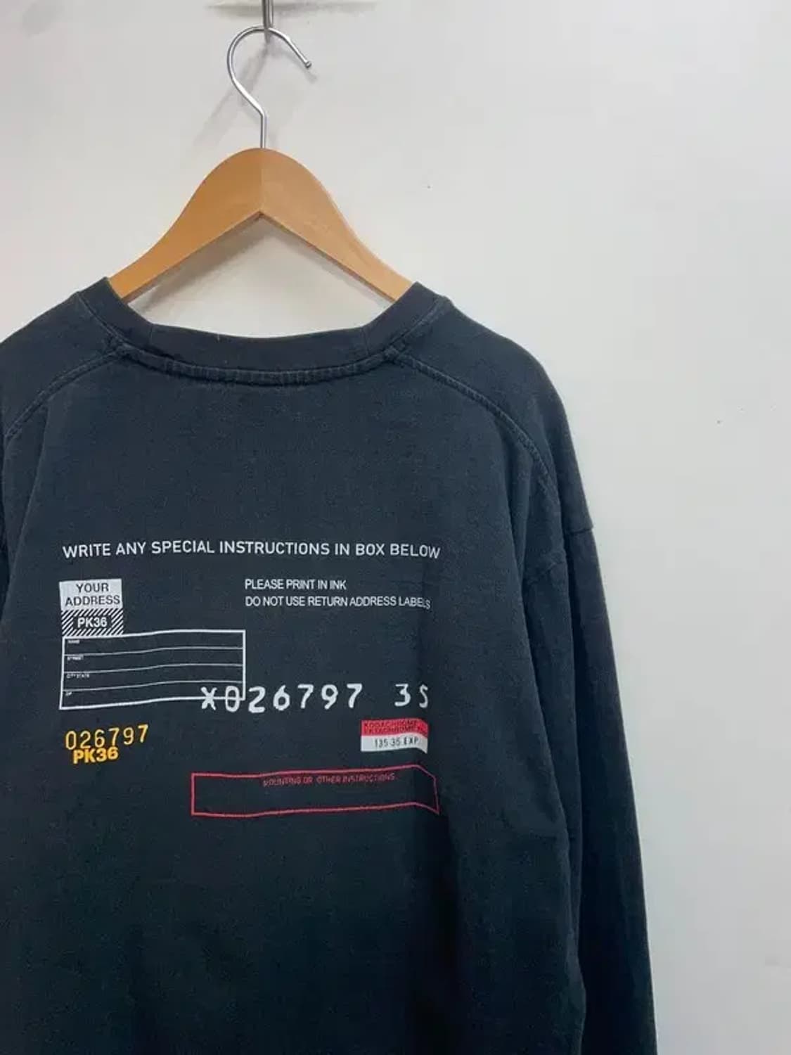 XL 코닥 메일러 긴팔티셔츠 롱슬리브 블랙 상품이미지9