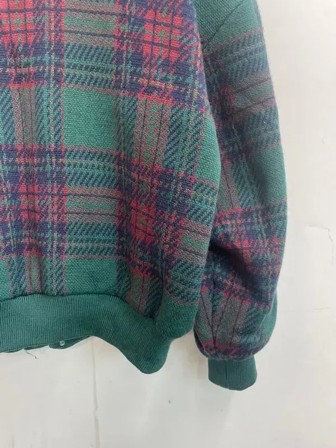 100 입생로랑 올드스쿨 체크 울 자켓 점퍼 상품이미지10