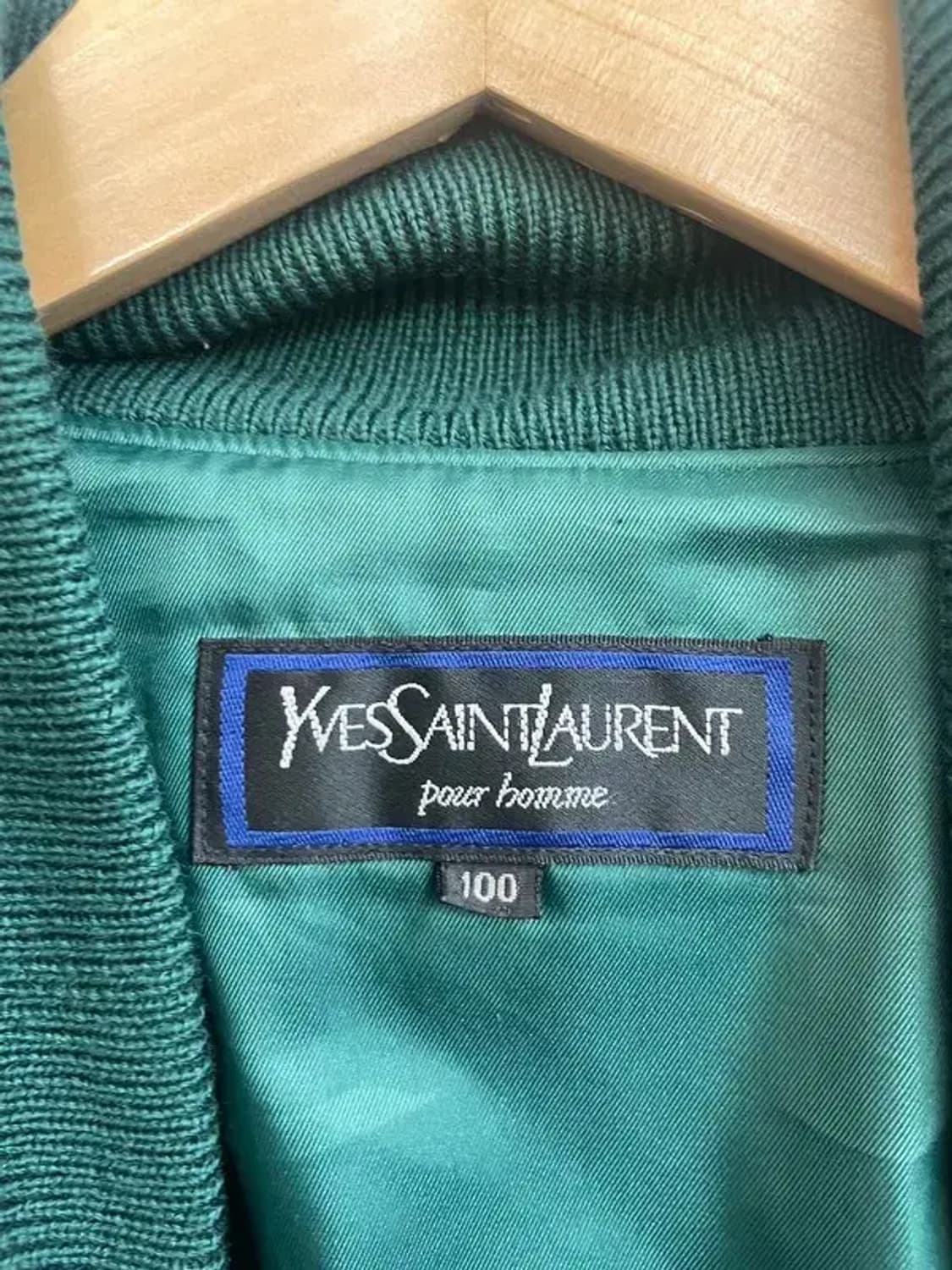 100 입생로랑 올드스쿨 체크 울 자켓 점퍼 상품이미지6