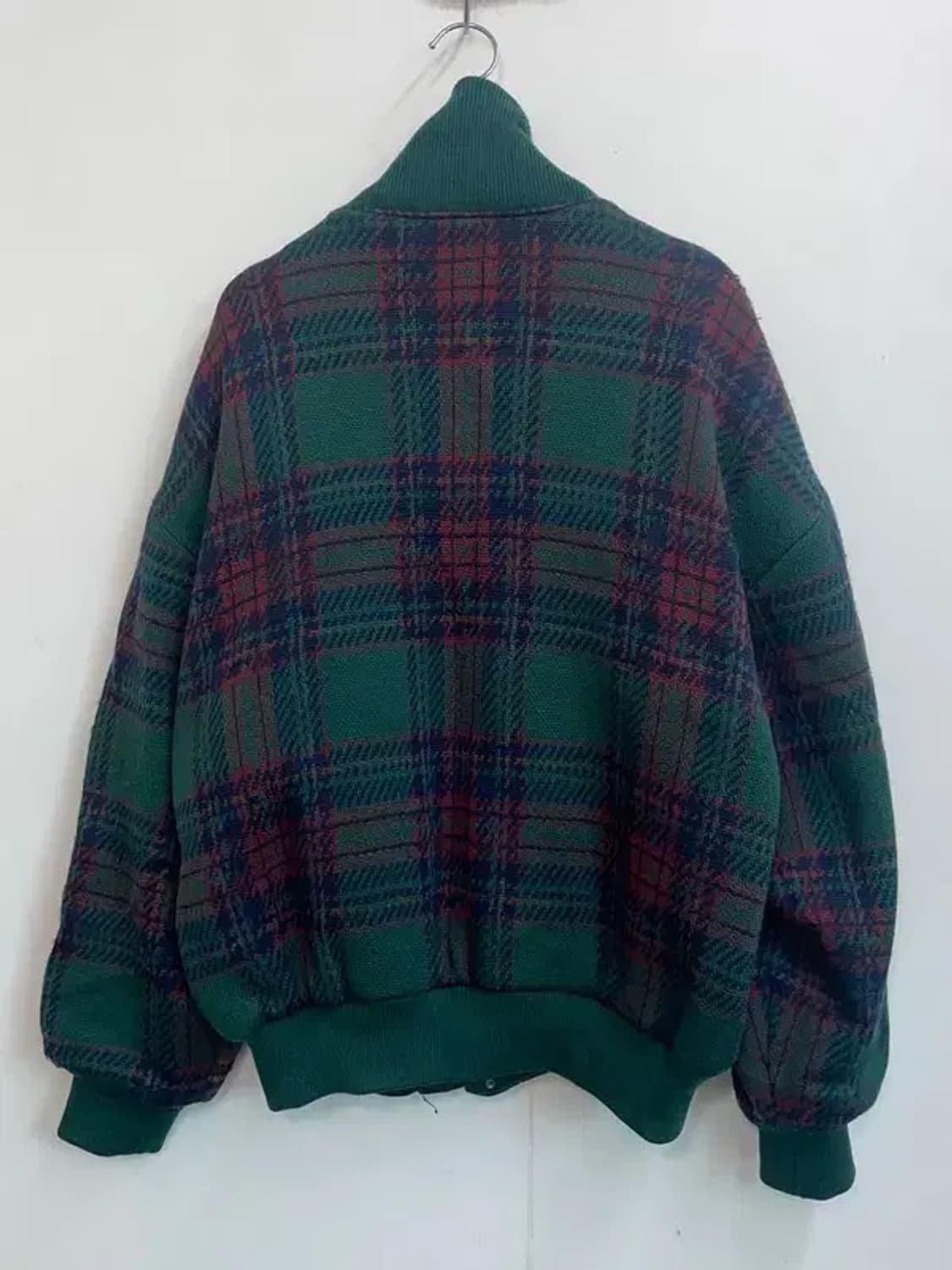 100 입생로랑 올드스쿨 체크 울 자켓 점퍼 상품이미지9