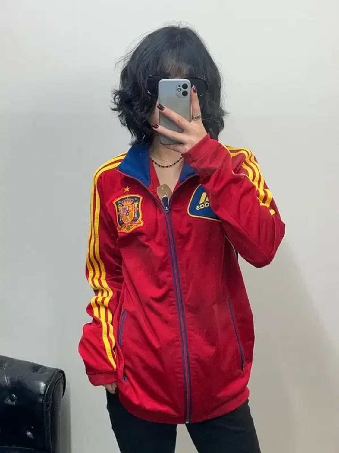 100 아디다스 올드스쿨 스페인 국대 트랙탑 져지 레드 상품이미지1