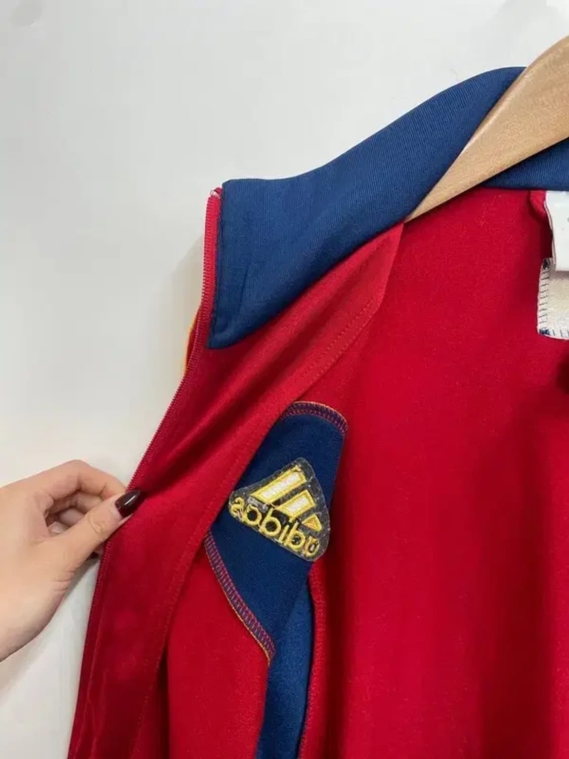 100 아디다스 올드스쿨 스페인 국대 트랙탑 져지 레드 상품이미지6