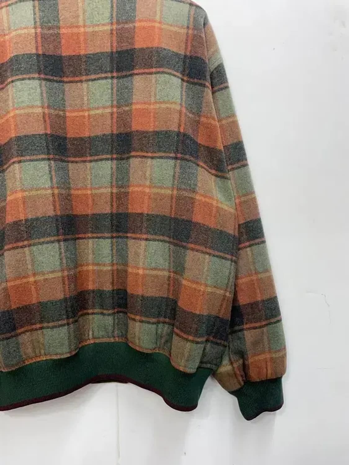 올드스쿨 vtg 울 체크 자켓 점퍼 상품이미지7