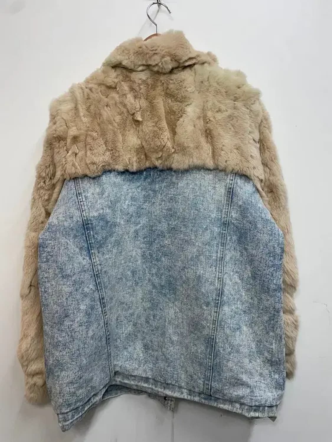 프리 by flow 바이플로우 오버핏 퍼 데님 청자켓 상품이미지8