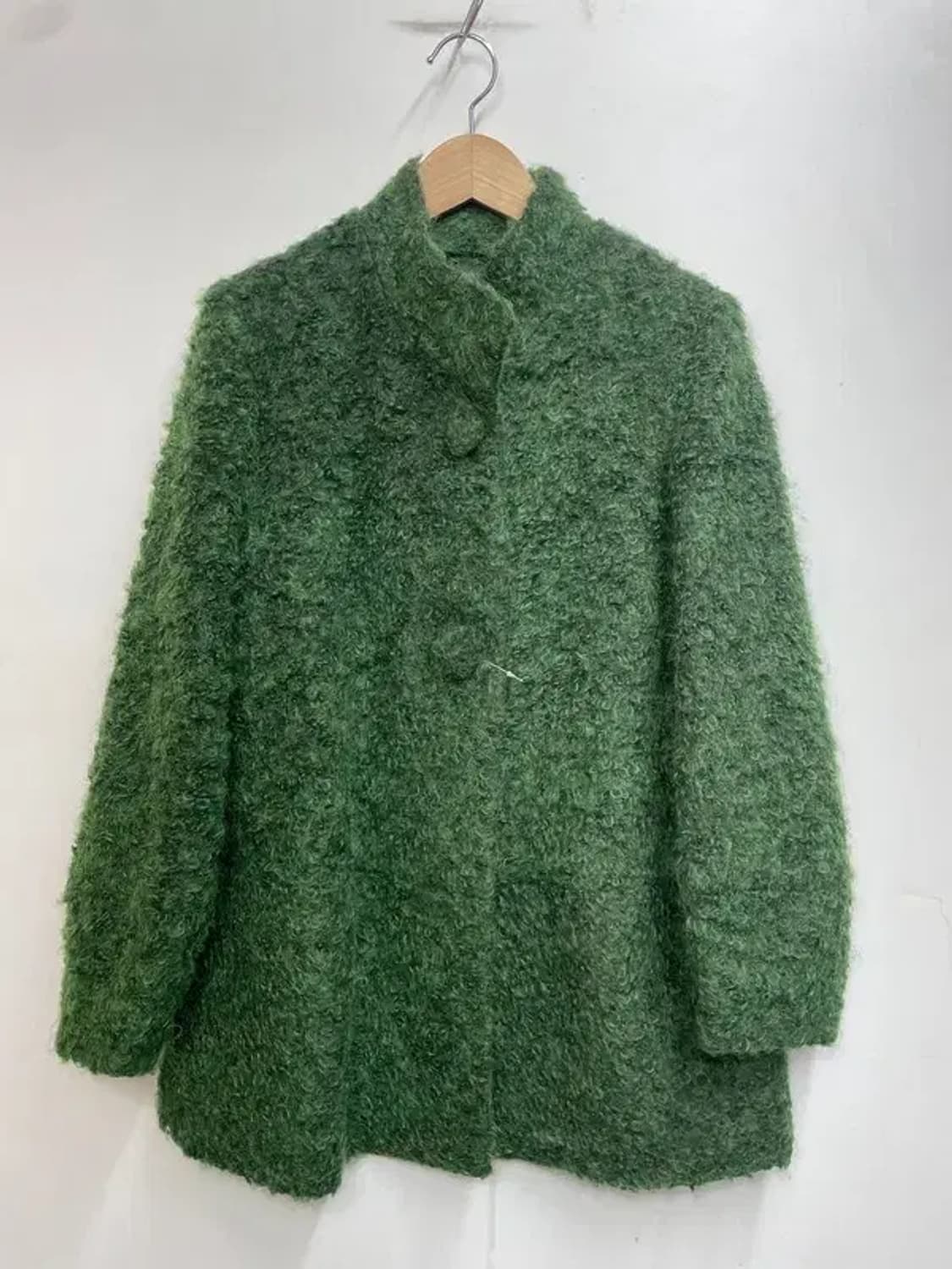 오은환 부티크 여성 모 아크릴 코트 그린 상품이미지2