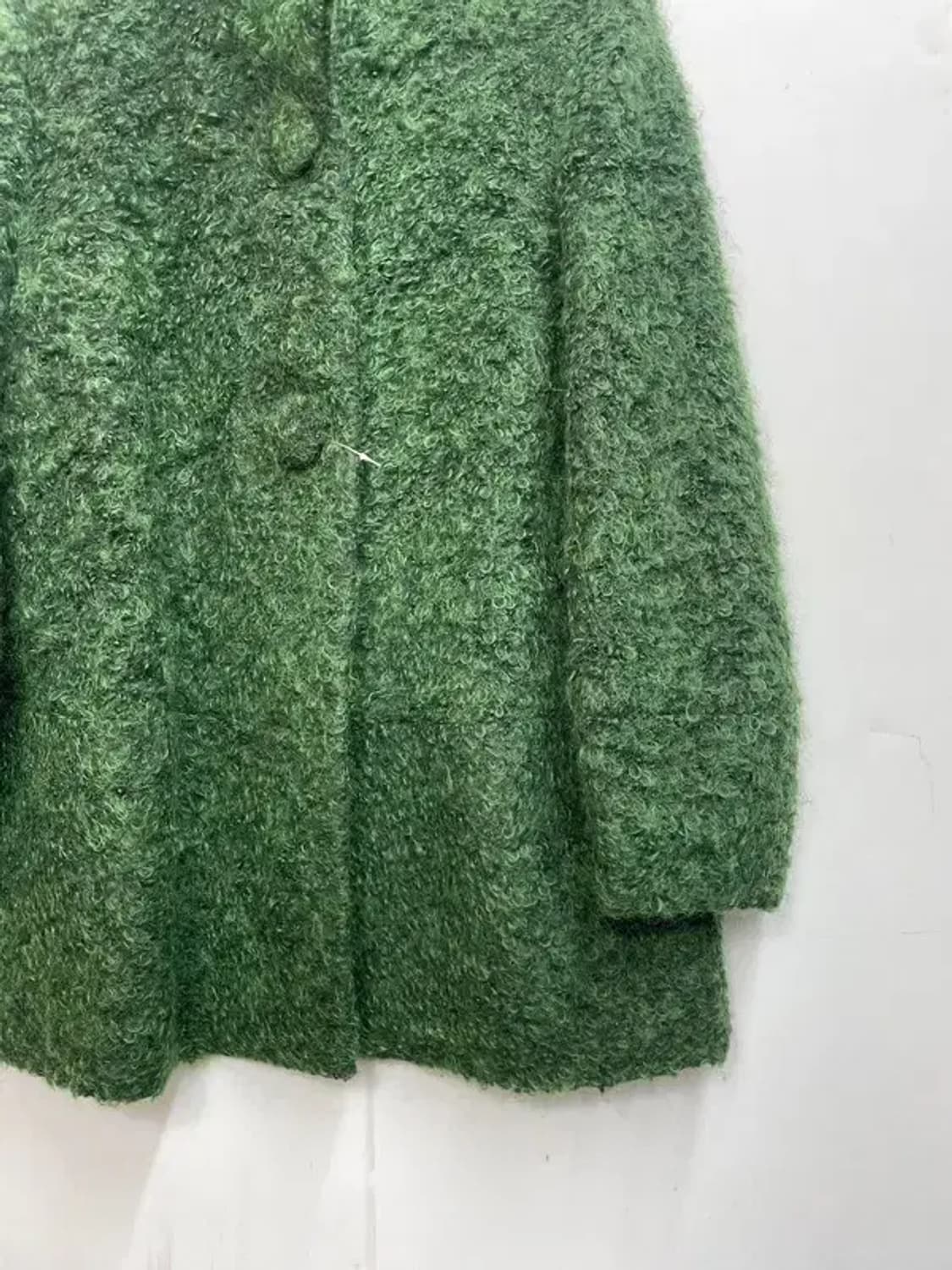 오은환 부티크 여성 모 아크릴 코트 그린 상품이미지3