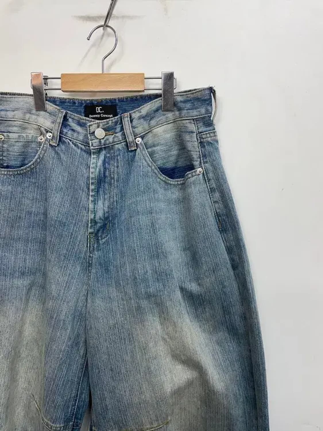 라지 decency concept 와이드 데님팬츠 청바지 상품이미지4