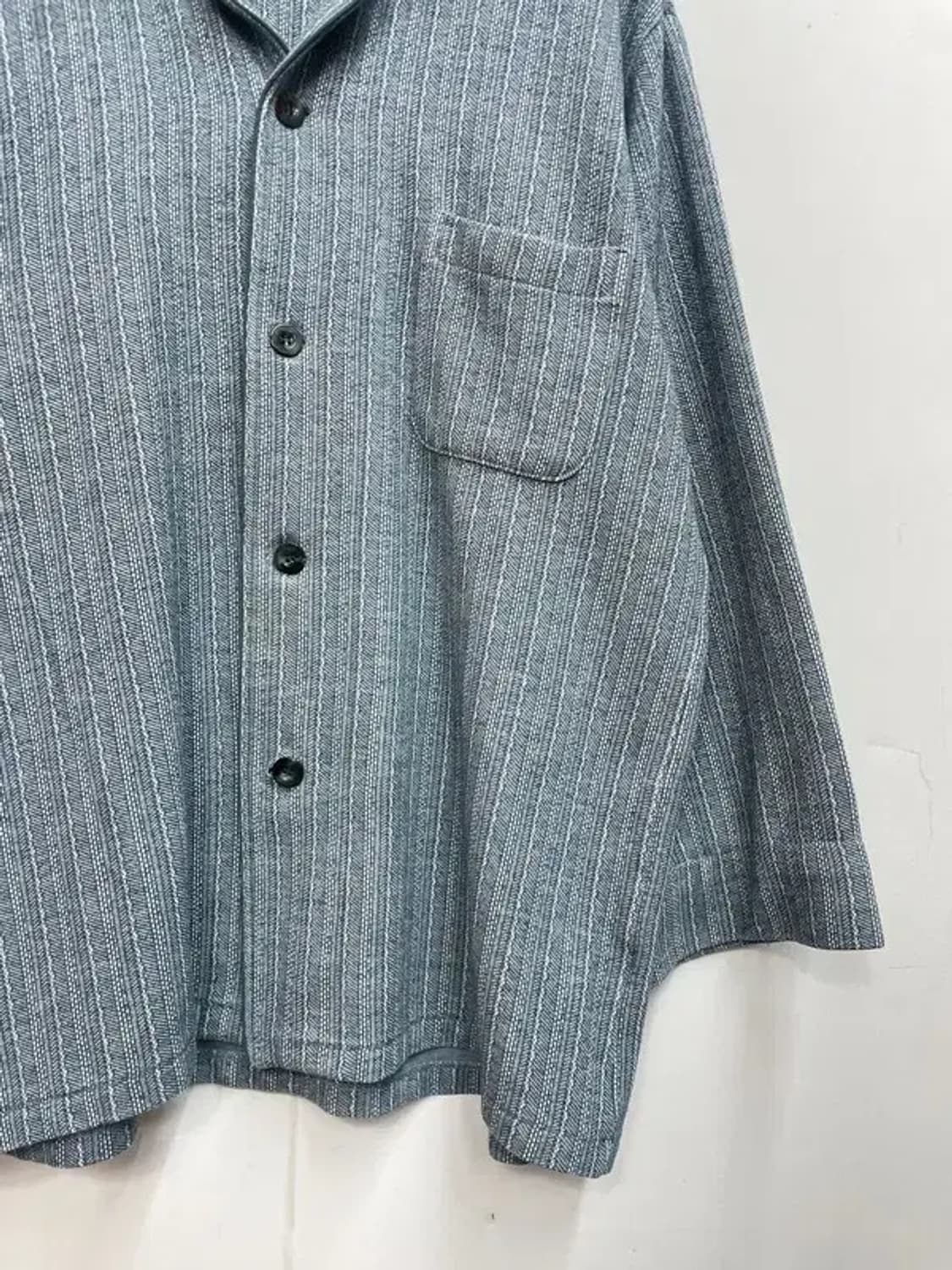 jpn 라지 스트라이프 오버핏 셔츠 남방 상품이미지3