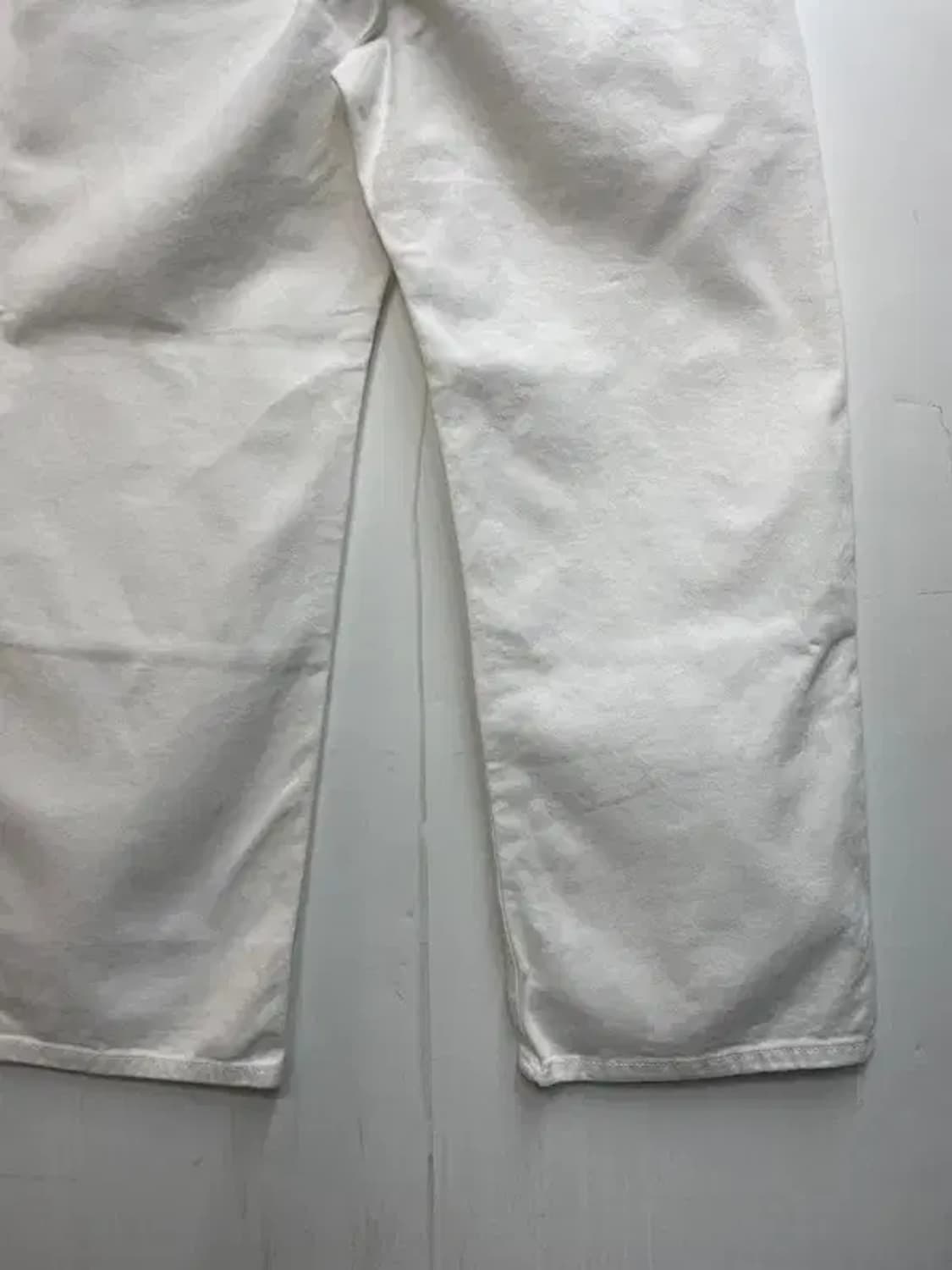 mento 와이드 화이트 배기진 데님팬츠 상품이미지9