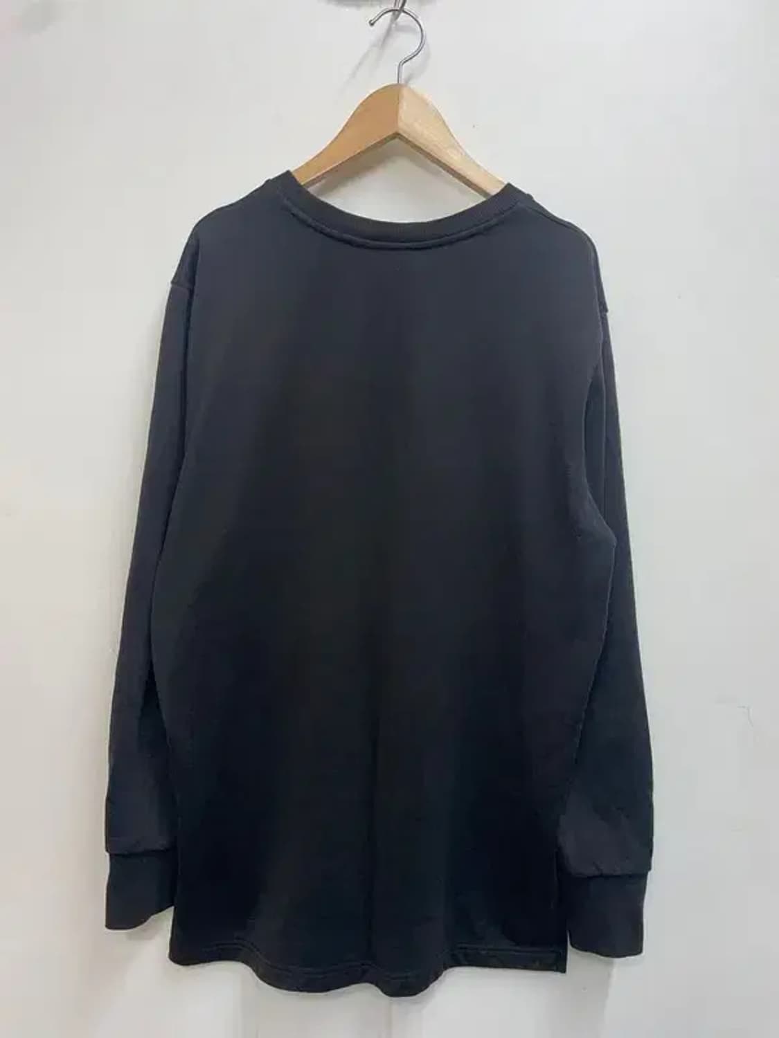 미디움 아디다스 y3 블랙 오버핏 맨투맨 티셔츠 상품이미지7