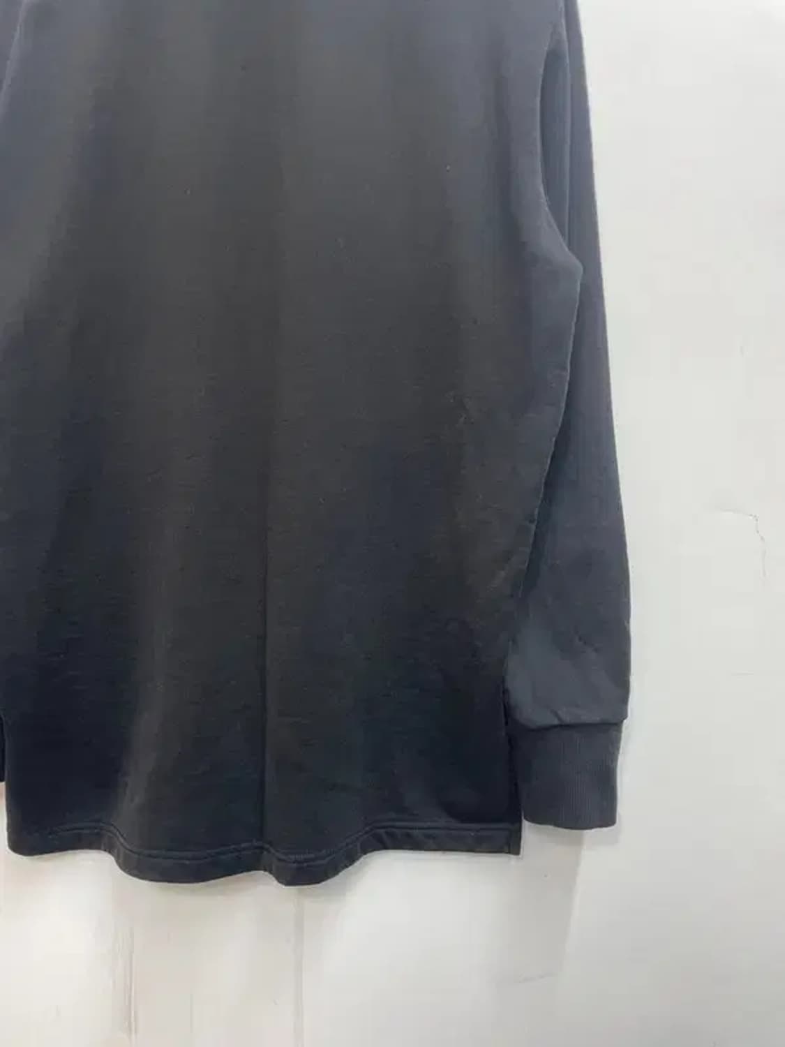 미디움 아디다스 y3 블랙 오버핏 맨투맨 티셔츠 상품이미지8