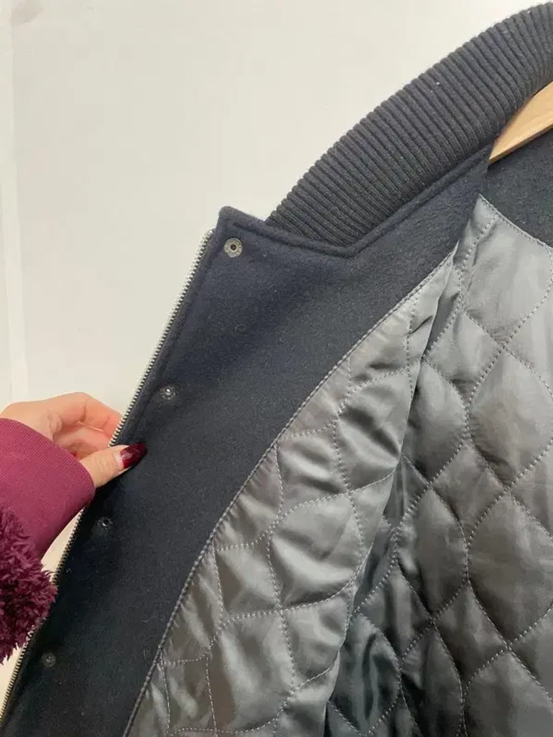 미디움 LOFI 신슐레이트 양가죽 바시티 자켓 상품이미지6