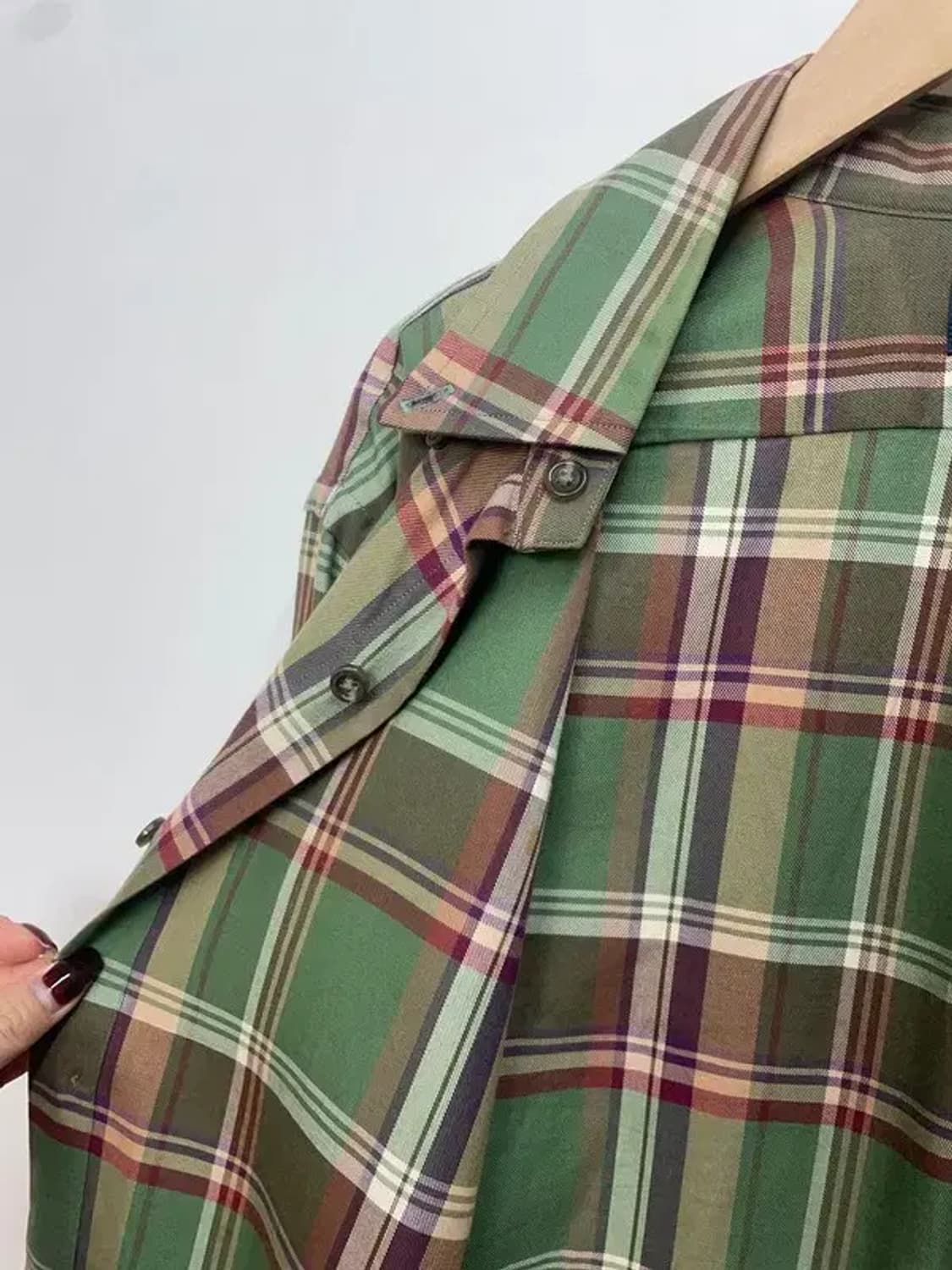 라지 폴로랄프로렌 그린 체크 셔츠 올드스쿨 상품이미지7