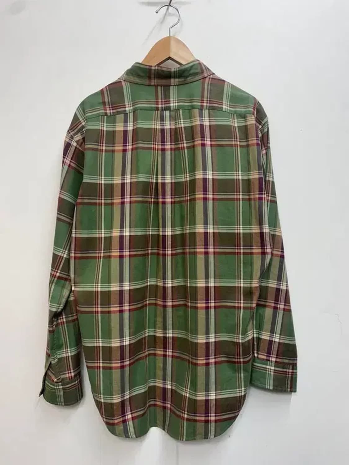 라지 폴로랄프로렌 그린 체크 셔츠 올드스쿨 상품이미지9