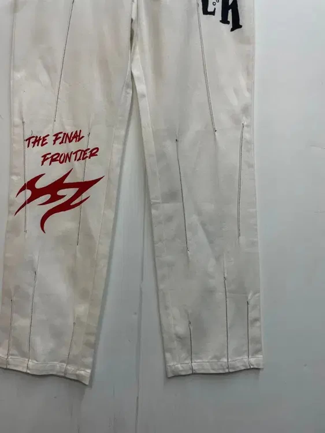 1 own 오운 워싱 페인트 포인트 크림진 상품이미지3