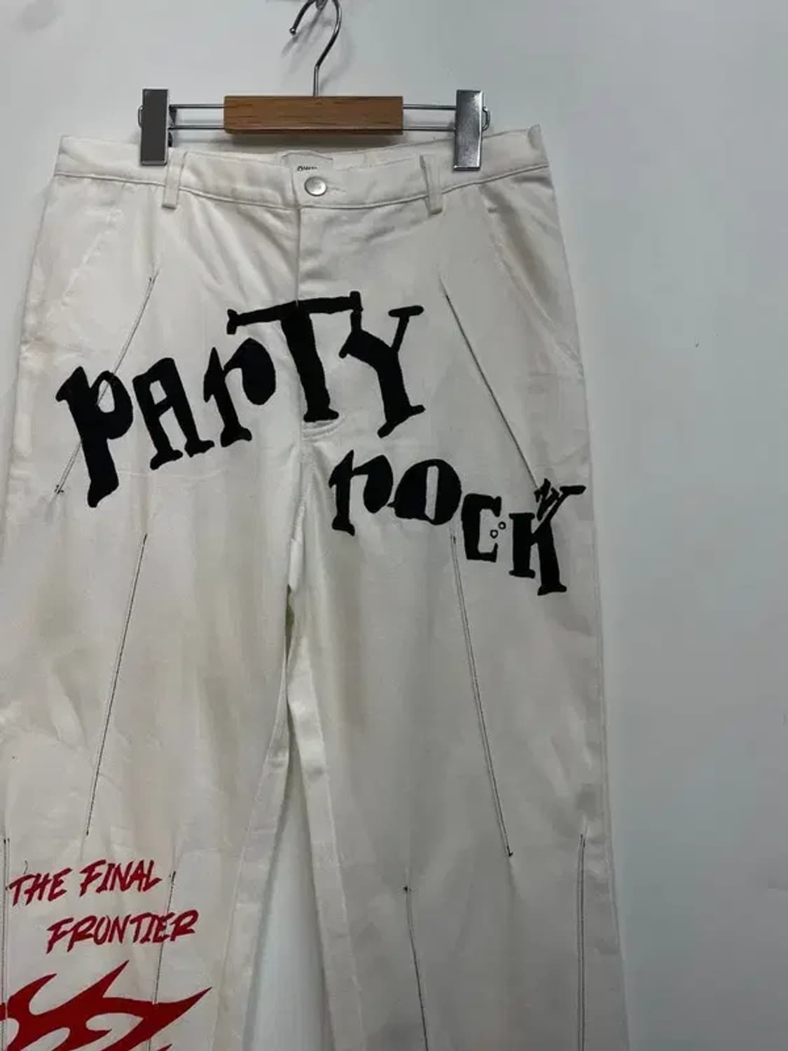 1 own 오운 워싱 페인트 포인트 크림진 상품이미지4