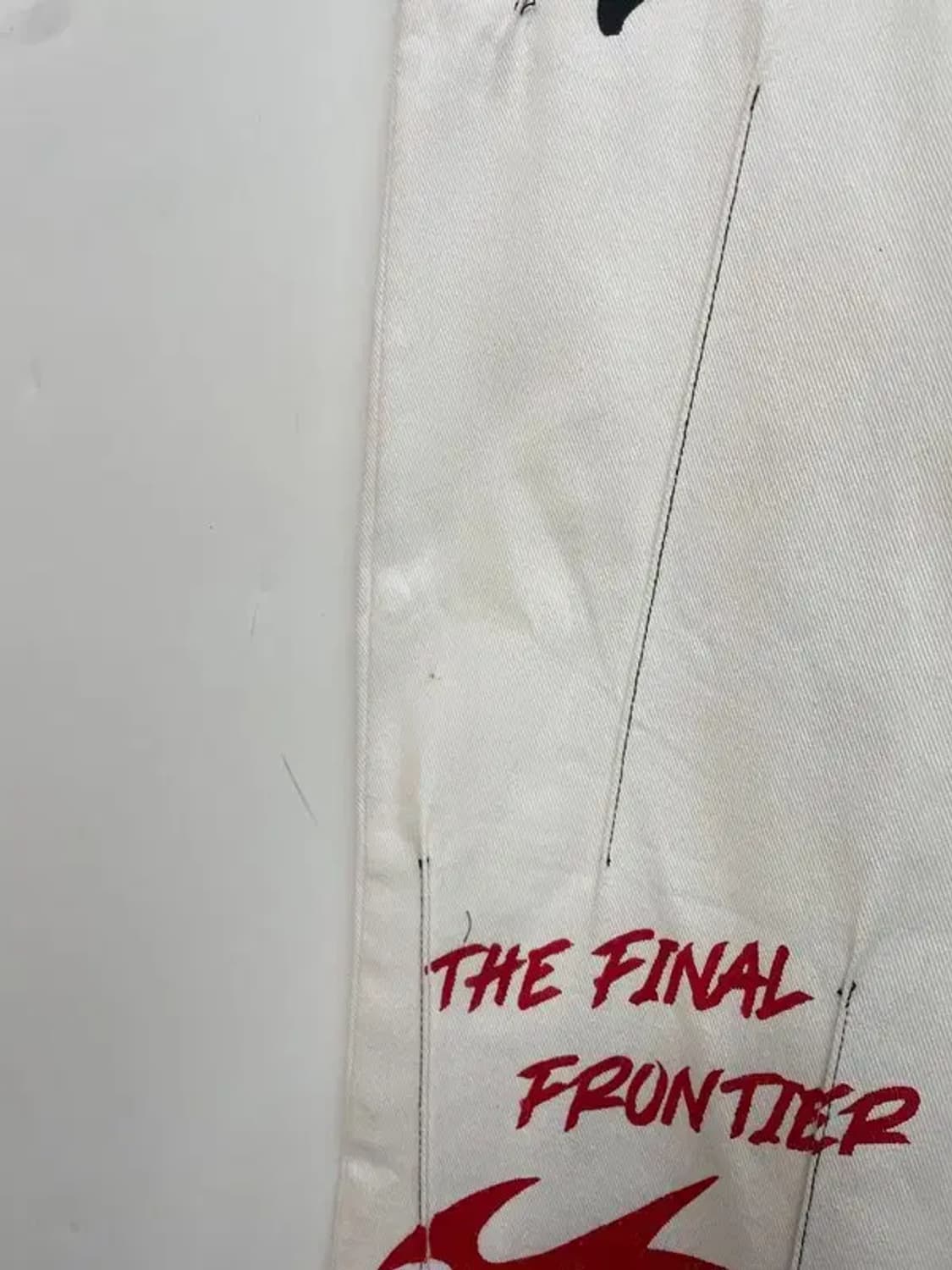 1 own 오운 워싱 페인트 포인트 크림진 상품이미지5