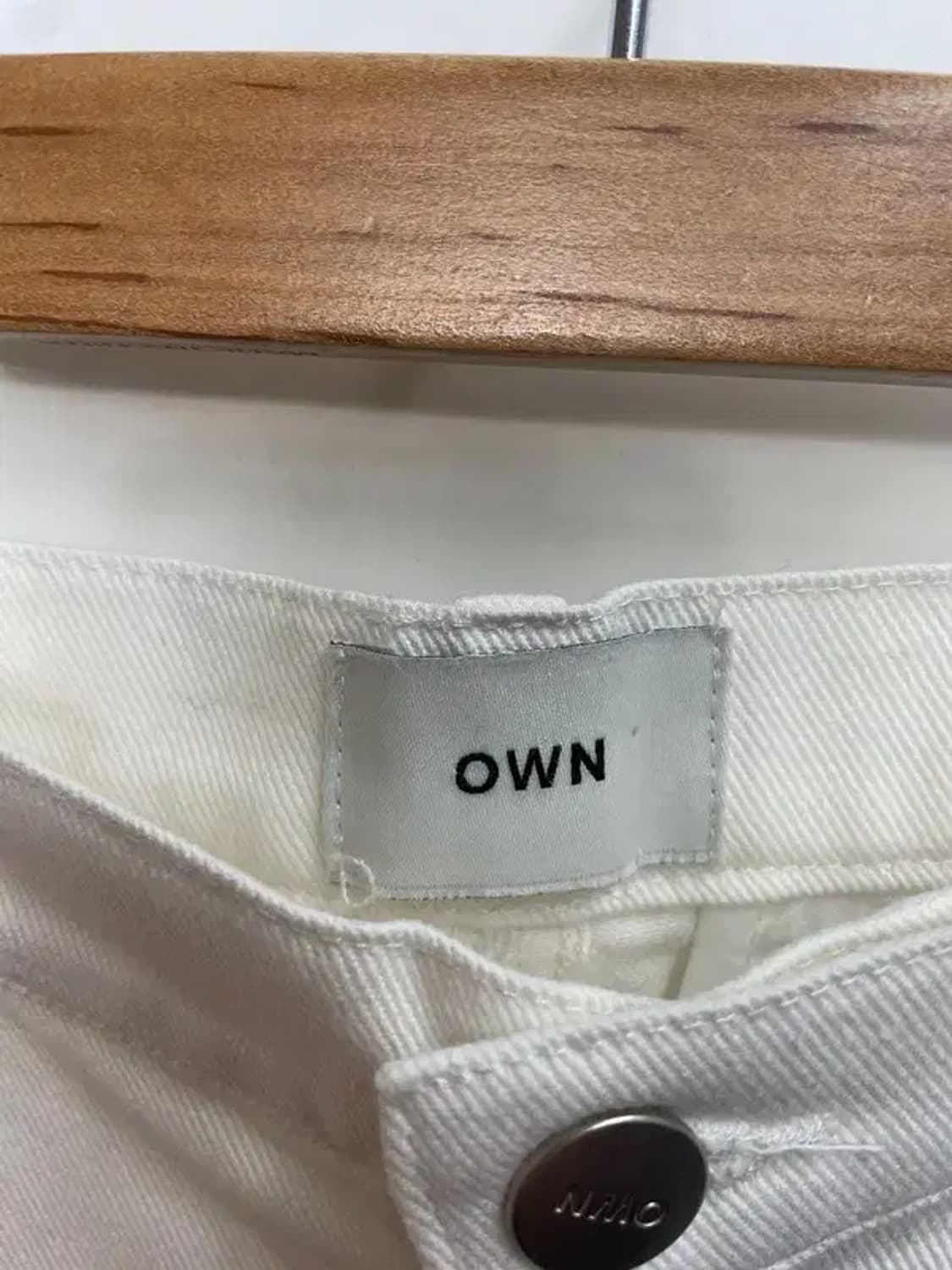 1 own 오운 워싱 페인트 포인트 크림진 상품이미지6