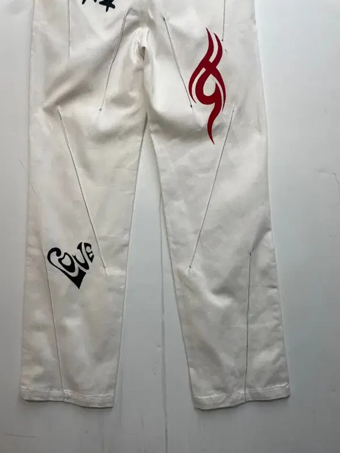 1 own 오운 워싱 페인트 포인트 크림진 상품이미지9