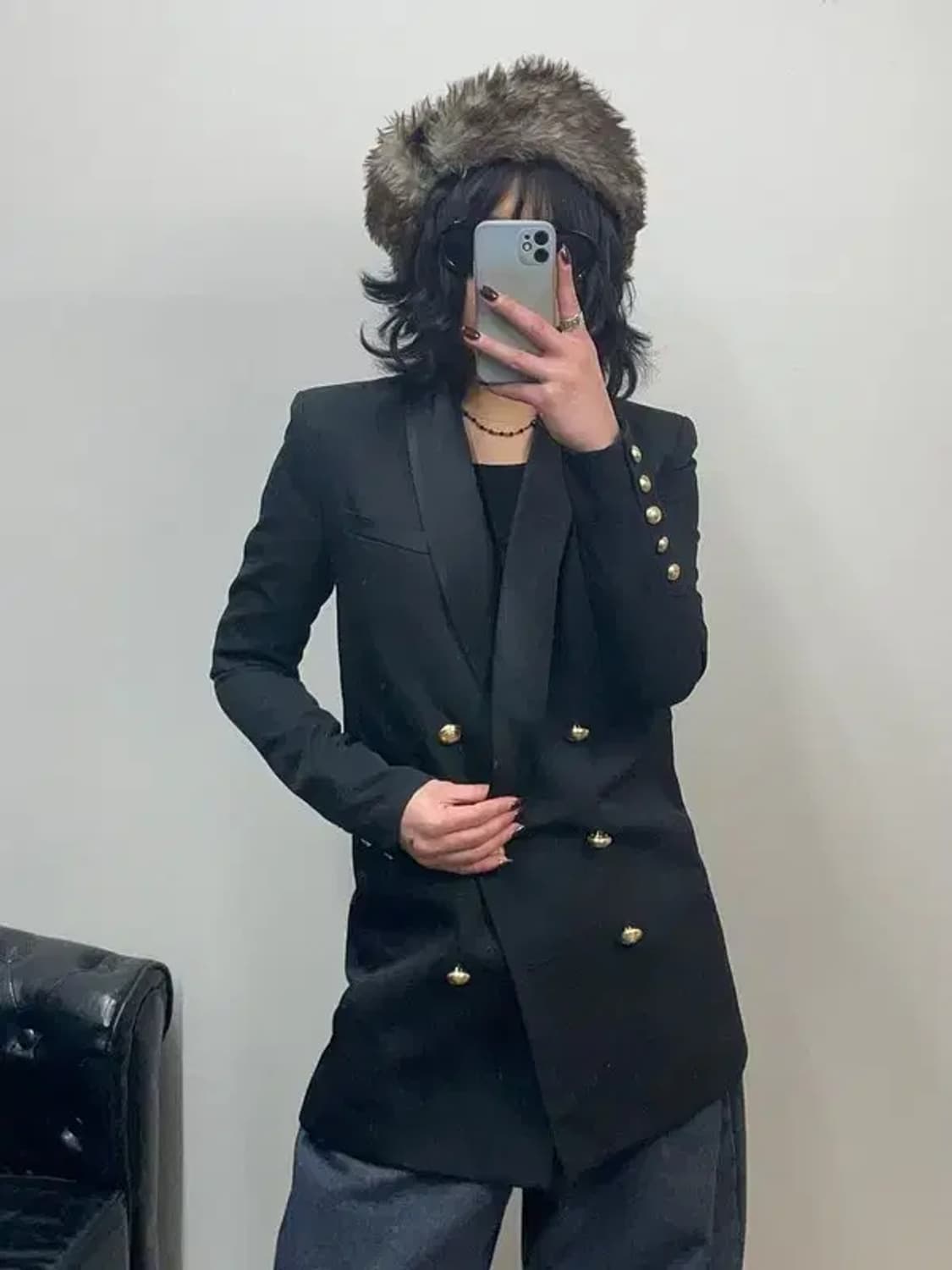 발망 h&M 콜라보 금장 더블 블레이저 마이 상품이미지1