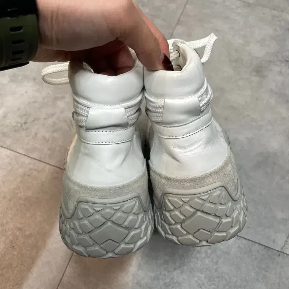 41 어콜드월 화이트 그래뉼라이트 하이 스니커즈 상품이미지6