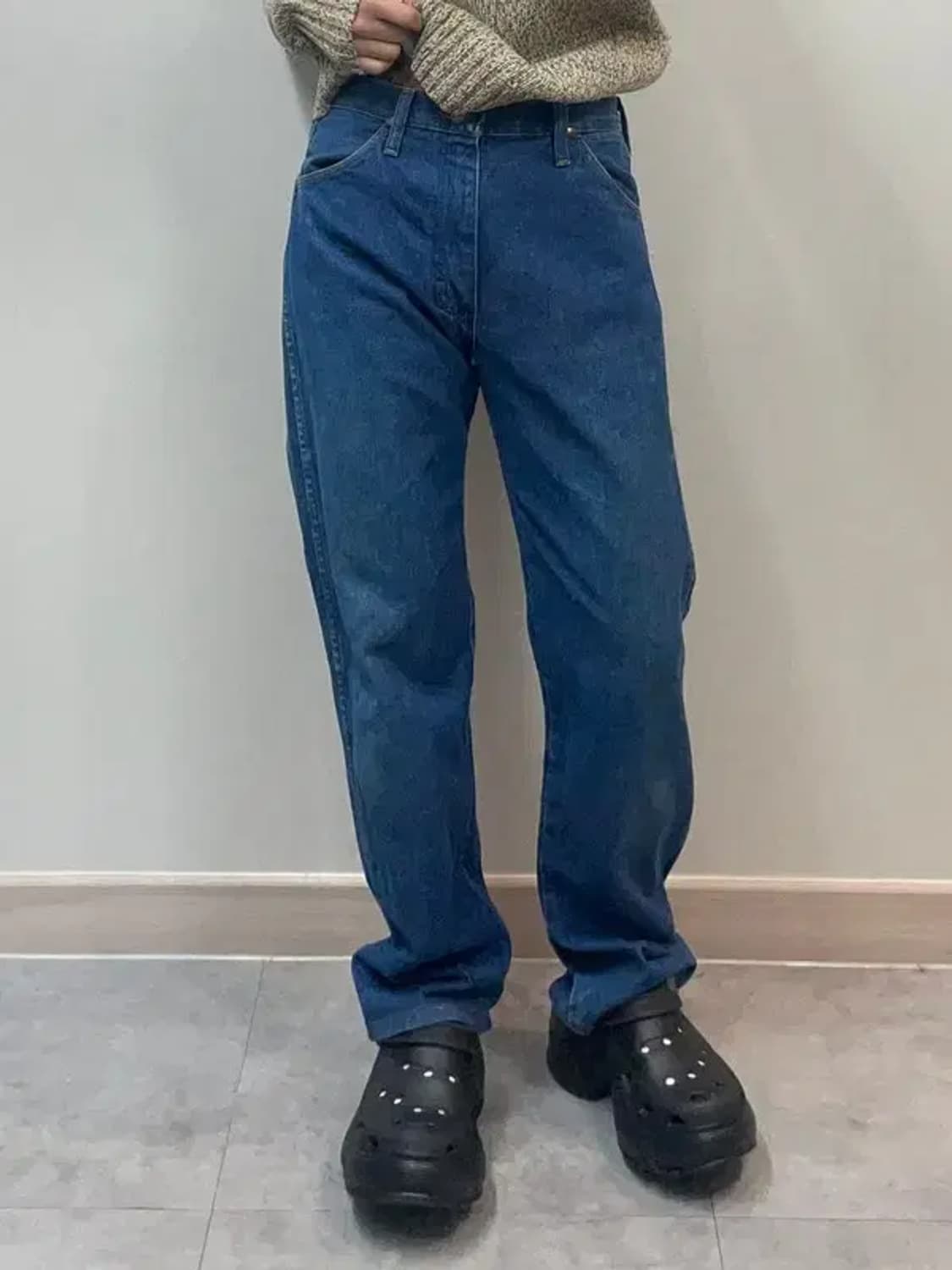 90s usa 랭글러 13MWZ 카우보이 컷 데님 팬츠 상품이미지1